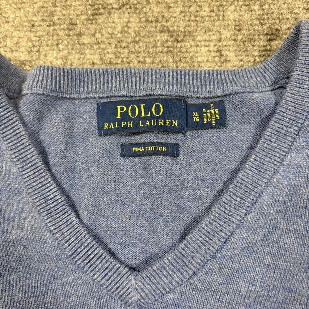 polo ralph lauren prima cotton v neck sweater